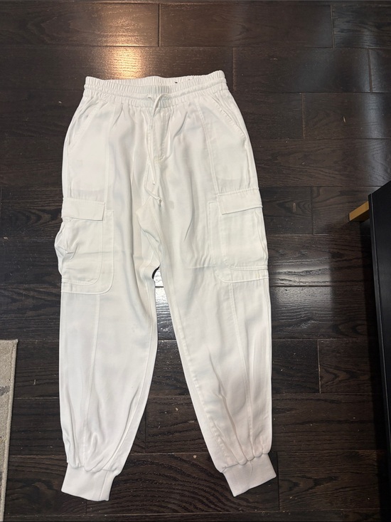 INC International Concepts Other - INC International Concepts White Cargo Joggers with Elastic Cuffs